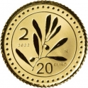 20 Euro 2022, Italy, Re-edition of the Lira, 2 Lire