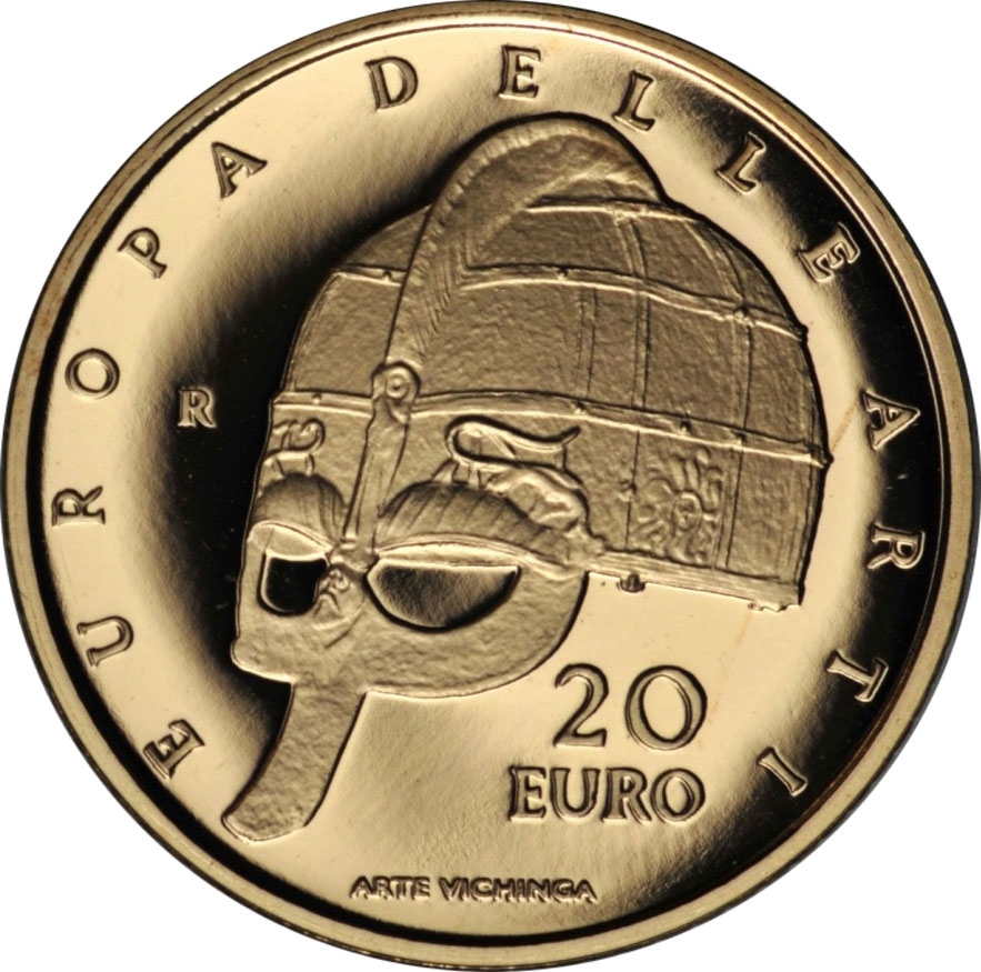 20 Euro 2010, KM# 335, Italy, Europe of Arts, Sweden - Viking Art