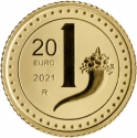 20 Euro 2021, Italy, Re-edition of the Lira, 1 Lira