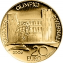 20 Euro 2005, KM# 265, Italy, Torino 2006 Winter Olympics, Porta Palatina