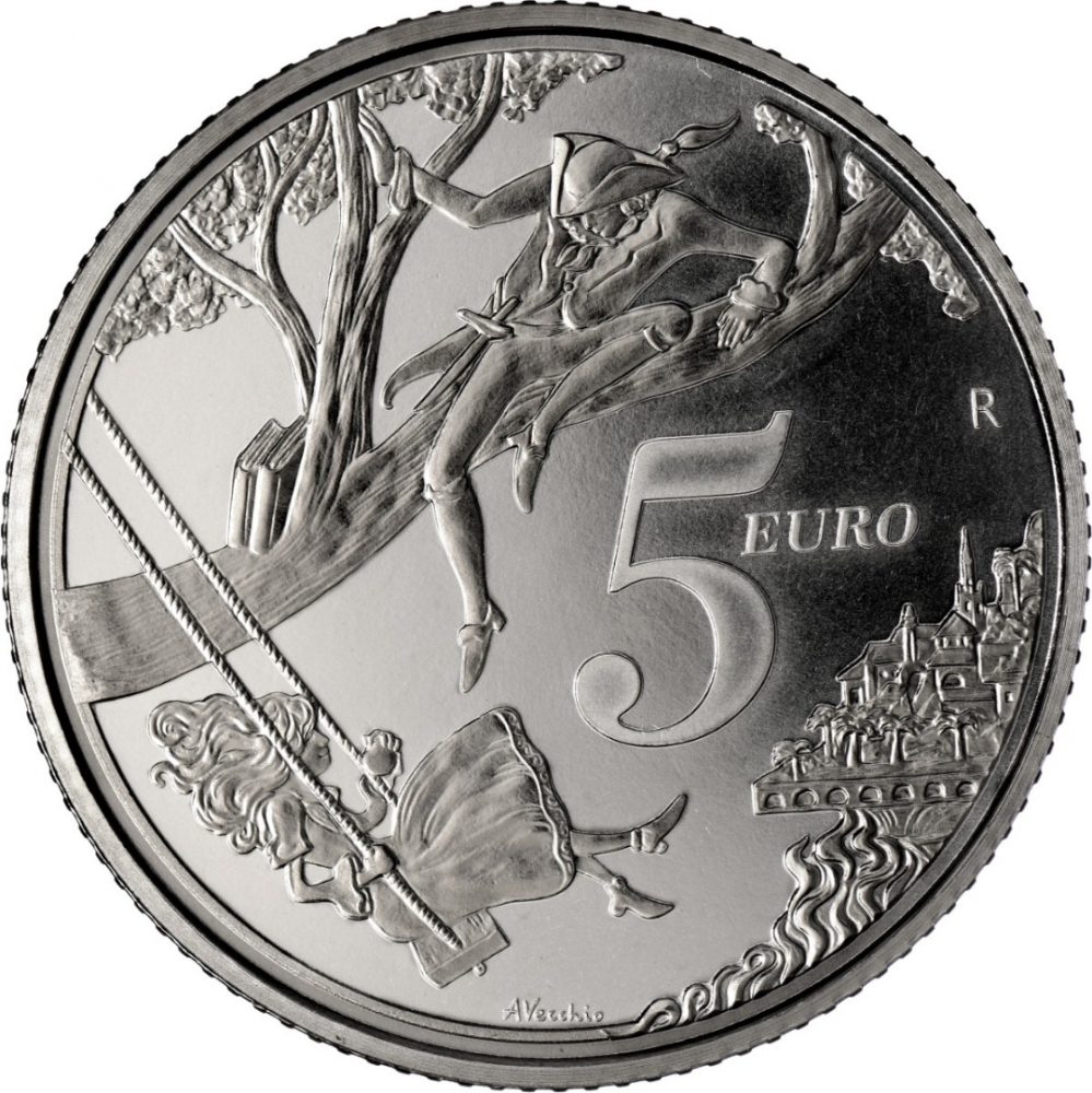 5 Euro 2023, Italy, 100th Anniversary of Birth of Italo Calvino