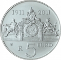 5 Euro 2011, KM# 344, Italy, 100th Anniversary of the Italian Mint Palace