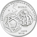 5 Euro 2019, Italy, 150th Anniversary of the General State Account