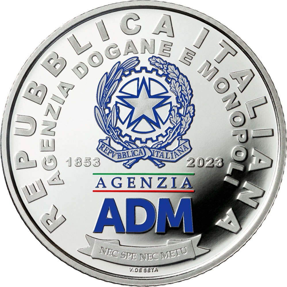 5 Euro 2023, Italy, 170th Anniversary of the Customs and Monopolies Agency (ADM)
