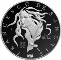 5 Euro 2017, KM# 405, Italy, 200th Anniversary of Birth of Francesco de Sanctis