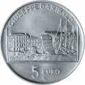 5 Euro 2007, KM# 292, Italy, 200th Anniversary of Birth of Giuseppe Garibaldi