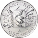 5 Euro 2007, KM# 323, Italy, 50th Anniversary of Death of Arturo Toscanini