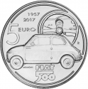 5 Euro 2018, KM# 413, Italy, 60th Anniversary of the Fiat 500