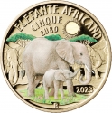 5 Euro 2023, Italy, Sustainable World - Endangered Animals, African Elephant