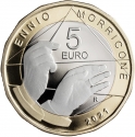 5 Euro 2021, Italy, Great Italian Artists, Ennio Morricone