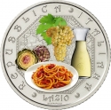 5 Euro 2023, KM# 500, Italy, Italian Food and Wine Culture, Lazio - Frascati and Amatriciana