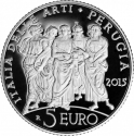 5 Euro 2015, KM# 386, Italy, Italy of Arts, Perugia - Umbria
