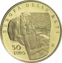 50 Euro 2003, KM# 264, Italy, Europe of Arts, Austria - Gustav Klimt