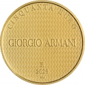 50 Euro 2023, Italy, Italian Excellences, Giorgio Armani