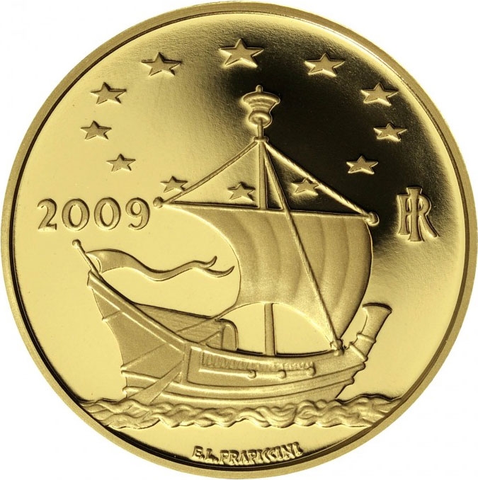 50 Euro 2009, KM# 322, Italy, Europe of Arts, Spain - Antoni Gaudí