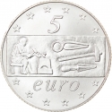 5 Euro 2003, KM# 253, Italy, Europe, Work in Europe