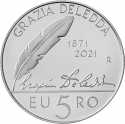 5 Euro 2021, Italy, 150th Anniversary of Birth of Grazia Deledda