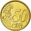 50 Euro Cent 2002-2007, KM# 215, Italy