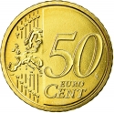 50 Euro Cent 2008-2023, KM# 249, Italy
