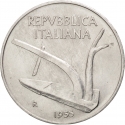 10 Lire 1951-2001, KM# 93, Italy