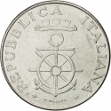 100 Lire 1981, KM# 108, Italy, 100th Anniversary of Livorno Naval Academy