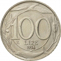 100 Lire 1993-2001, KM# 159, Italy