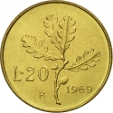 20 Lire 1957-2001, KM# 97, Italy