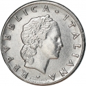 50 Lire 1990-1995, KM# 95.2, Italy
