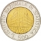 500 Lire 1996, KM# 181, Italy, 70th Anniversary of the National Institute of Statistics