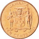 10 Cents 1995-2012, KM# 146.2, Jamaica, Elizabeth II