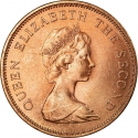 2 New Pence 1971-1980, KM# 31, Jersey, Elizabeth II