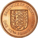 1 New Penny 1971-1980, KM# 30, Jersey, Elizabeth II