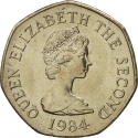 20 Pence 1983-1997, KM# 66, Jersey, Elizabeth II