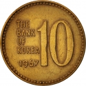10 Won 1966-1970, KM# 6, Korea, South