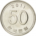 50 Won 1983-2017, KM# 34, Korea, South