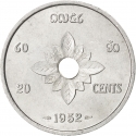 20 Cents 1952, KM# 5, Laos, Sisavang Vong