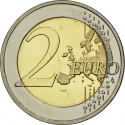 2 Euro 2015, KM# 172, Latvia, 30th Anniversary of the Flag of Europe