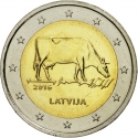 2 Euro 2016, KM# 175, Latvia, Latvian Brown