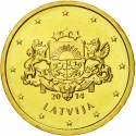 10 Euro Cent 2014-2022, KM# 153, Latvia