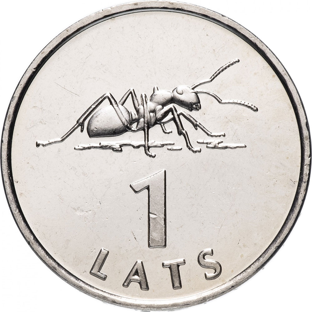 1 Lats 2003, KM# 58, Latvia, Limited Edition 1 Lats, Ant