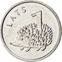 1 Lats 2012, KM# 135, Latvia, Limited Edition 1 Lats, Hedgehog