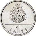 1 Lats 2006, KM# 74, Latvia, Limited Edition 1 Lats, Pinecone
