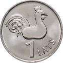1 Lats 2005, KM# 65, Latvia, Limited Edition 1 Lats, Rooster of St. Peter's Church, Riga