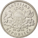 1 Lats 2004, KM# 61, Latvia, Limited Edition 1 Lats, Sprīdītis