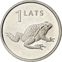 1 Lats 2010, KM# 108, Latvia, Limited Edition 1 Lats, Toad