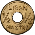 1/2 Piastre 1941, KM# 11, Lebanon