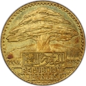 25 Piastres 1929, Lebanon