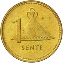 1 Sente 1992, KM# 54, Lesotho, Letsie III