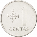 1 Centas 1991, KM# 85, Lithuania