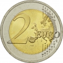 2 Euro 2015, Schön# 144, Lithuania, 30th Anniversary of the Flag of Europe